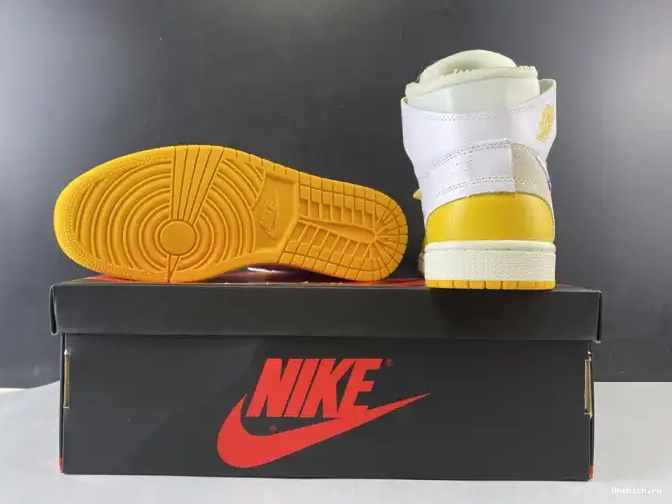 One Kick Air AQ0818-149 Powder Dark 1 Jordan Off-White NRG Yellow-Cone x White 0706